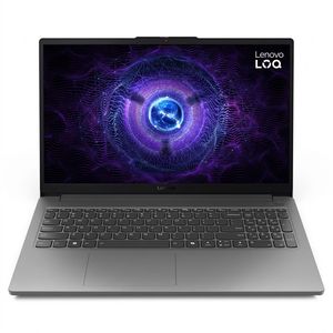 لپتاپ 15.6 اینچی لنوو مدل LOQ 15IAX9E با پردازنده Core i5-12450HX، کارت گرافیک RTX 4050 با 6 گیگابایت حافظه اختصاصی، 8 گیگابایت رم DDR5 و حافظه داخلی SSD NVMe با ظرفیت 512 گیگابایت، نمایشگر Full HD با نرخ نوسازی 144 هرتز، سیستم عامل ویندوز