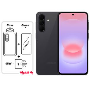 گوشی موبایل سامسونگ مدل Galaxy A37 دو سیمکارت ظرفیت 256 گیگابایت و رم 8 گیگابایت - ویتنام - به همراه یک عدد شارژر 45 وات سامسونگ، یک عدد کابل UBS-C به طول 1.8 متر، یک عدد کاور سیلیکونی و یک عدد محافظ صفحه نمایش
