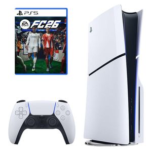 کنسول بازی سونی مدل PlayStation 5 Slim ظرفیت 1 ترابایت ریجن اروپا سری CFI-2116 به همراه بازی EA Sports FC 26