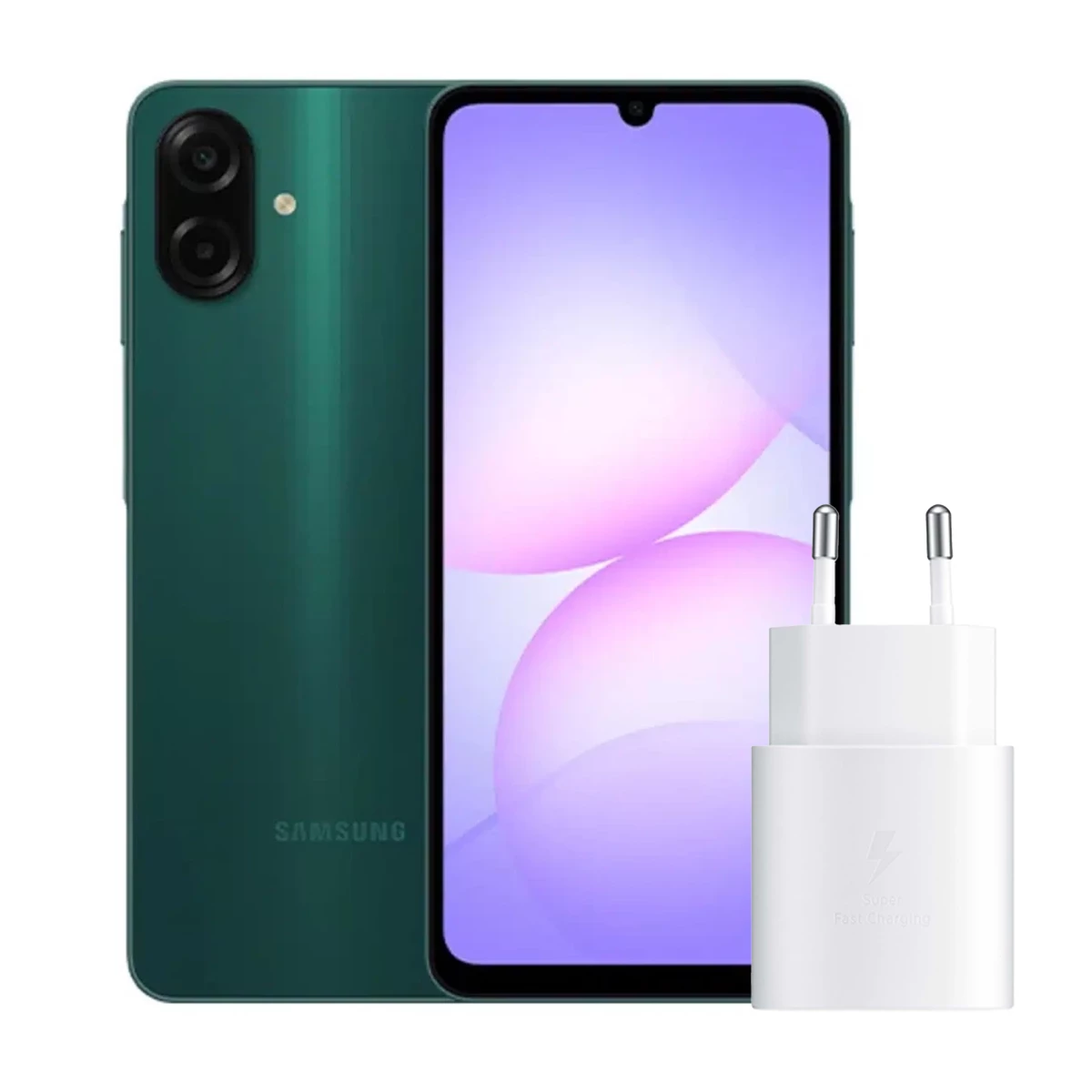 گوشی موبایل سامسونگ مدل Galaxy A07 4G ظرفیت 128 گیگابایت رم 4 گیگابایت همراه با شارژر داخل جعبه