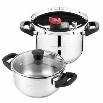 زودپز دوقلو بیسمارک مدل BM220 گنجایش 4 و 7 لیتر