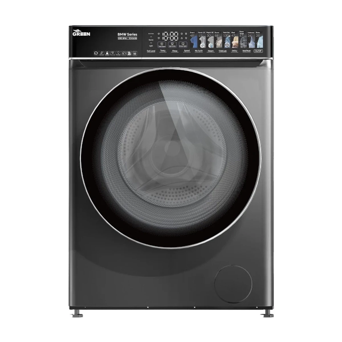 ماشین لباسشویی اتوماتیک گرین 12 کیلویی مدل GWM120DD1200BMW-S