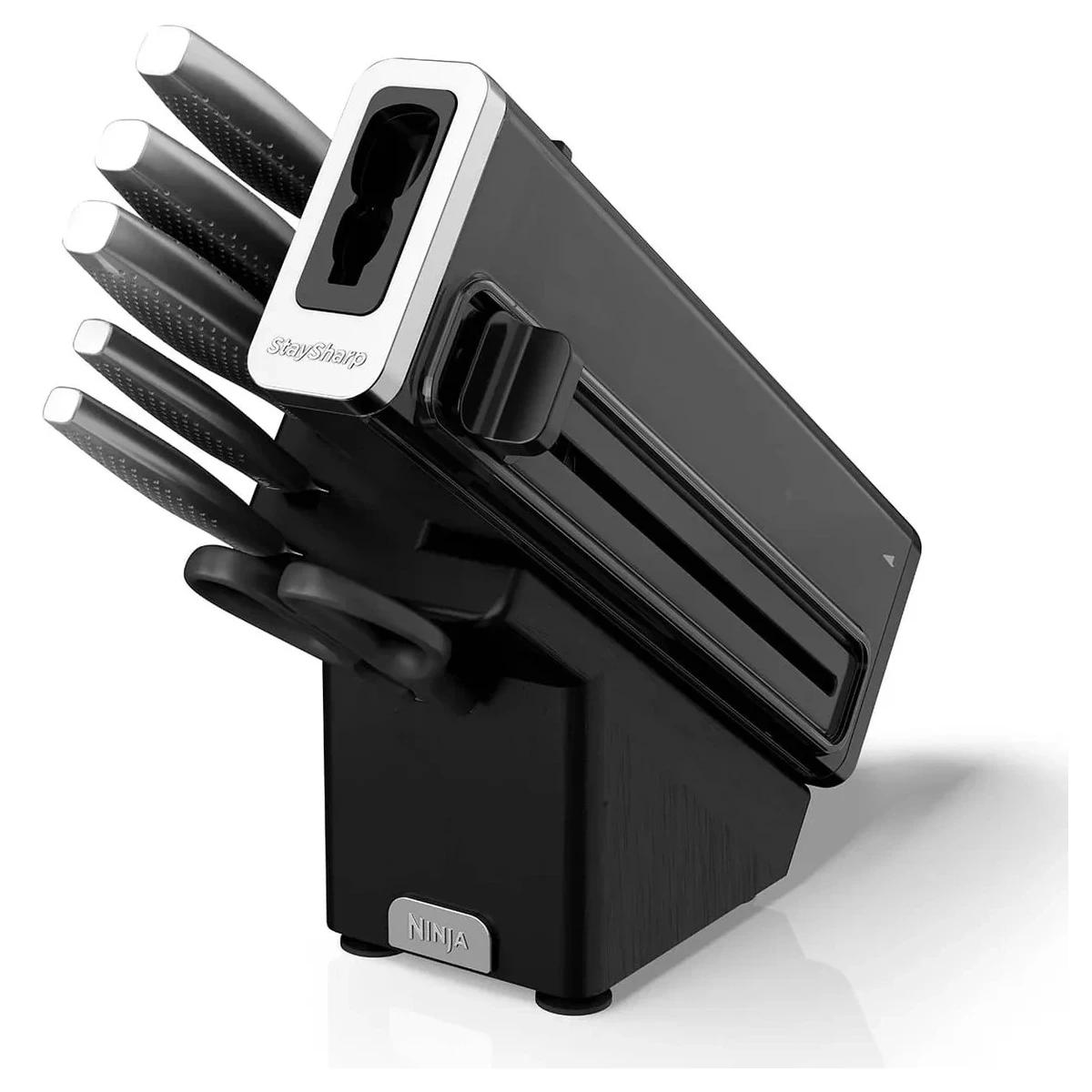 سرویس چاقو 6 پارچه نینجا مدل StaySharp Stainless K62006 Wood Block