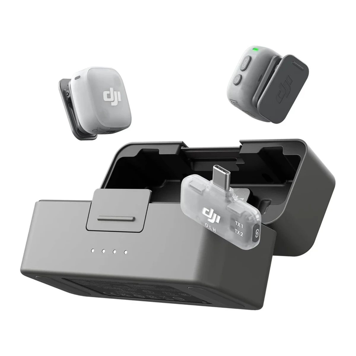 میکروفون دی جی آی مدل DJI Mic Mini2 1TX+Mobile RX+Charging Case با درگاه اتصال USB Type-C