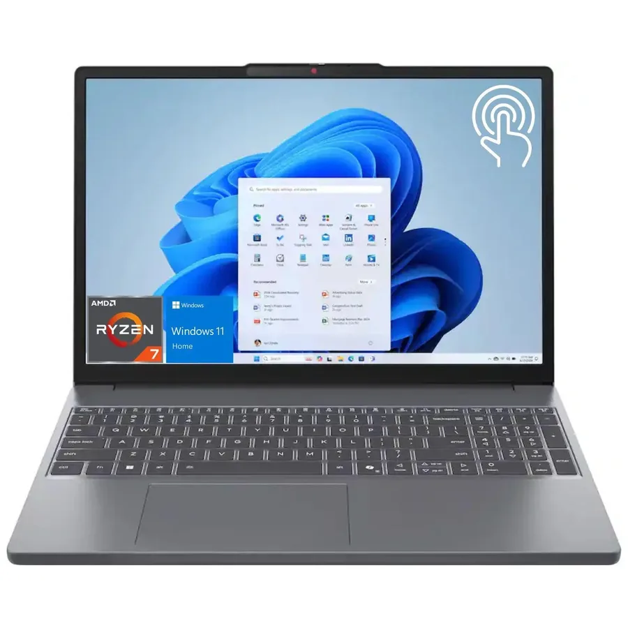 لپ تاپ لنوو 15.3 اینچی مدل IdeaPad Slim 3 Ryzen 7 170 16GB 512GB