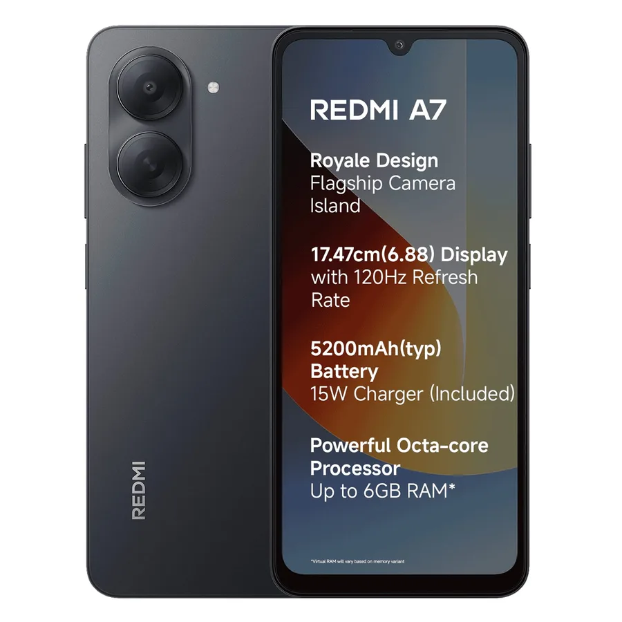 گوشی موبایل شیائومی مدل Redmi A7 ظرفیت 64 گیگابایت رم 3 گیگابایت